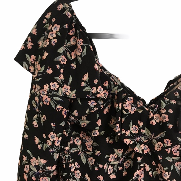 Rebecca Taylor Tilda Silk Ruffle Floral Dress NWT - Picture 5 of 9